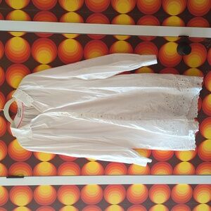 Scotch & Soda White Button Down Tunic Dress